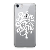 Born to Fight: iPhone 8 Transparant Hoesje Born to Fight: iPhone 8 Transparant Hoesje