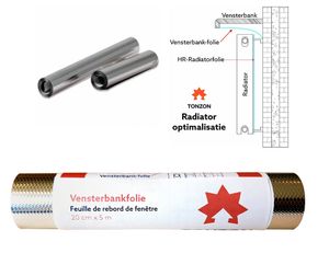 ROCKSHOX Vensterbankfolie - wit/zilver - 30cm x 5m