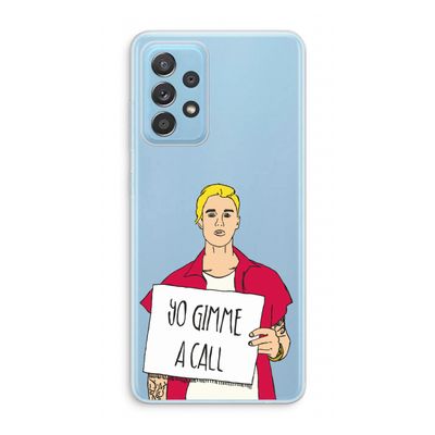 Gimme a call: Samsung Galaxy A73 Transparant Hoesje
