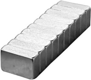10 Neodymium blokmagneten 6 x 4 x 2 mm N45