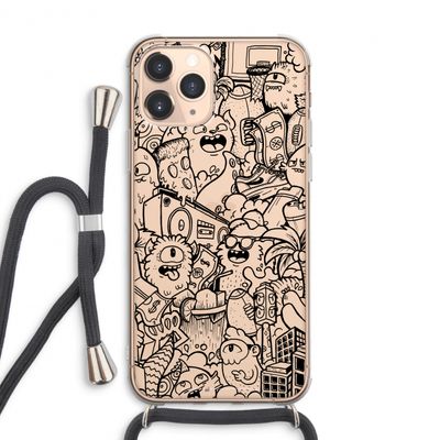 Vexx Black City : iPhone 11 Pro Max Transparant Hoesje met koord