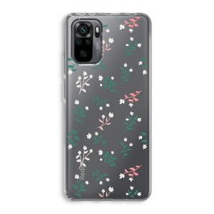 Small white flowers: Xiaomi Redmi Note 10 Pro Transparant Hoesje