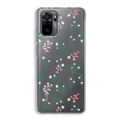 Small white flowers: Xiaomi Redmi Note 10 Pro Transparant Hoesje