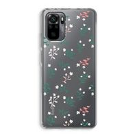Small white flowers: Xiaomi Redmi Note 10 Pro Transparant Hoesje