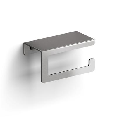 Clou Fold toiletrolhouder zonder klep gebogen model rvs gebors. CL/09.04029.41