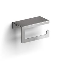 Clou Fold toiletrolhouder zonder klep gebogen model rvs gebors. CL/09.04029.41