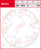 TRW Remschijf, remschijven voor de moto, MST514 TRW Remschijf, remschijven voor de moto, MST514