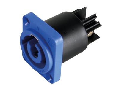 Neutrik powercon, 3-polig chassisdeel, blauw, bekrachtigd / voedingsingang - Velleman