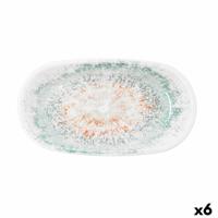 Snackdienblad Bidasoa Kai Hydrozero Wit 26 x 14,5 cm (6 Stuks)