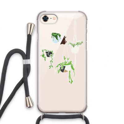 Hang In There: iPhone 7 Transparant Hoesje met koord
