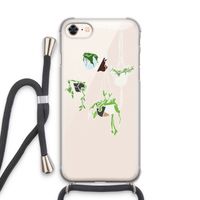 Hang In There: iPhone 7 Transparant Hoesje met koord
