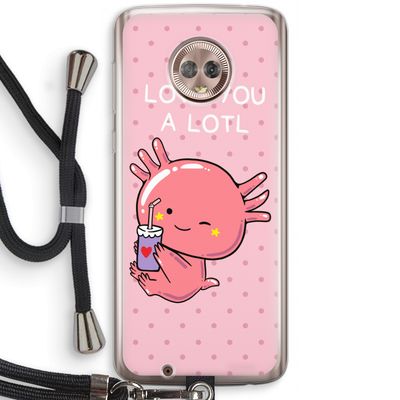 Love You A Lotl: Motorola Moto G6 Transparant Hoesje met koord