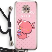 Love You A Lotl: Motorola Moto G6 Transparant Hoesje met koord