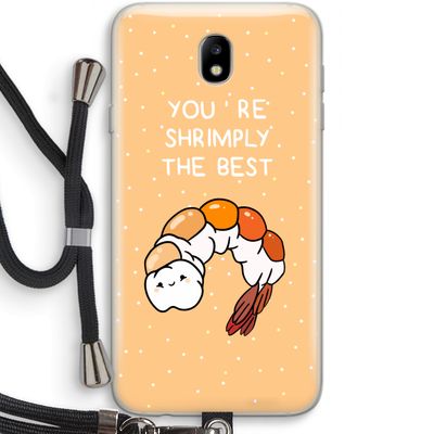 You're Shrimply The Best: Samsung Galaxy J7 (2017) Transparant Hoesje met koord