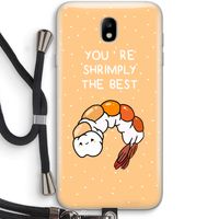 You're Shrimply The Best: Samsung Galaxy J7 (2017) Transparant Hoesje met koord