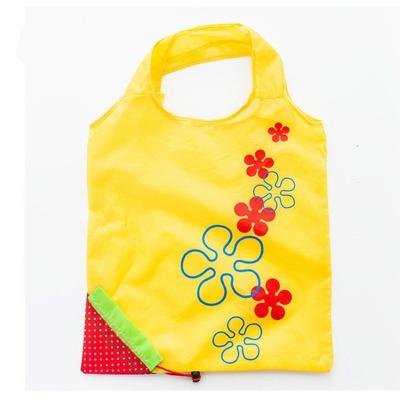 2 PC'S creatieve aardbei winkelen herbruikbare vouwen herbruikbare kruidenier Shopping Bag (geel)