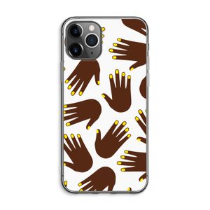Hands dark: iPhone 11 Pro Max Transparant Hoesje