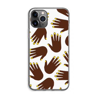 Hands dark: iPhone 11 Pro Max Transparant Hoesje