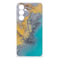 Samsung Galaxy A54 5G | TPU | Siliconen hoesje | Marble Blue Gold