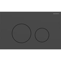 Geberit Drukplaat Sigma 40, 2-toets Round RVS Mat Zwart