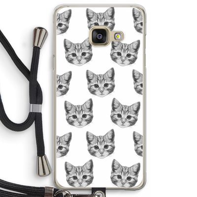 Kitten: Samsung Galaxy A3 (2016) Transparant Hoesje met koord