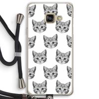 Kitten: Samsung Galaxy A3 (2016) Transparant Hoesje met koord