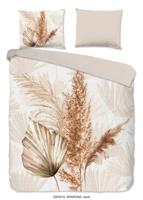 Good Morning Dekbedovertrek "bladeren" - Zand - (140x200/220 cm) - Katoen
