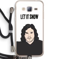 Let It Snow: Samsung Galaxy J3 (2016) Transparant Hoesje met koord