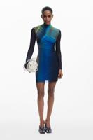 Verflaaid tule jurk - BLUE - XL