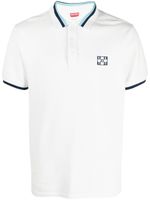 Kenzo polo à détails rayés - Blanc