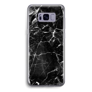 Zwart Marmer 2: Samsung Galaxy S8 Transparant Hoesje