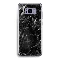 Zwart Marmer 2: Samsung Galaxy S8 Transparant Hoesje - thumbnail