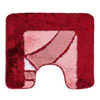 Toiletmat 50 x 60 cm bordeaux design - thumbnail