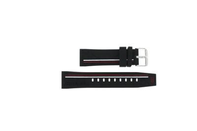 Horlogeband Tommy Hilfiger TH-320-1-14-2380 / TH1791473 / TH679302202 Rubber Zwart 22mm