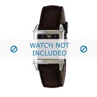 Armani horlogeband AR-0227 Leder Bruin 21mm