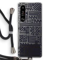 Marrakech print: Sony Xperia 1 III Transparant Hoesje met koord