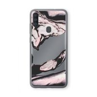 Roze stroom: Samsung Galaxy A11 Transparant Hoesje
