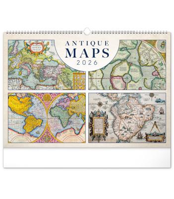 Antique Maps Kalender Groot 2026