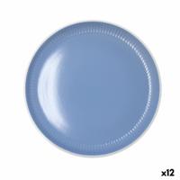 Dinerbord Bidasoa Moana Blauw Keramisch Ø 26 cm (12 Stuks)