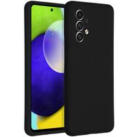 Accezz Liquid Silicone voor Samsung Galaxy A53 Telefoonhoesje Zwart