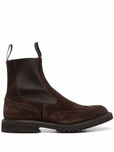 Tricker's bottines à empiècements élastiqués - Marron