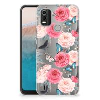 Nokia C21 Plus | TPU Case | Butterfly Roses