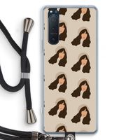 Bonjour mon amour: Sony Xperia 5 II Transparant Hoesje met koord