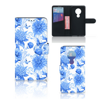 Hoesje voor Nokia 7.2 | Nokia 6.2 Flowers Blue - thumbnail