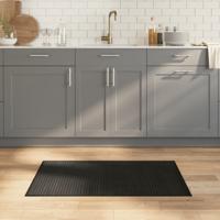 VidaXL Vloerkleed rechthoekig 60x100 cm bamboe zwart