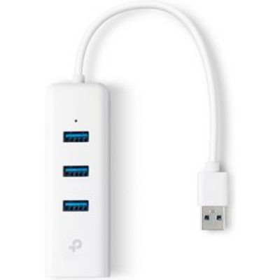 TP-LINK 3-Port USB 3.0 Hub Gigabit Ethernet Adapter