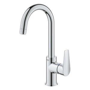 GROHE BauEdge waterbesparende wastafelkraan L-size met push open chroom 23911001