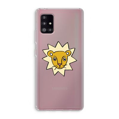 Kleine leeuw: Samsung Galaxy A51 5G Transparant Hoesje