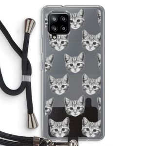 Kitten: Samsung Galaxy A42 5G Transparant Hoesje met koord