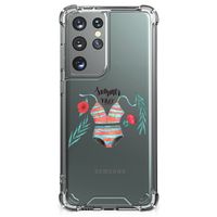 Samsung Galaxy S21 Ultra Stevig Bumper Hoesje Boho Summer - thumbnail